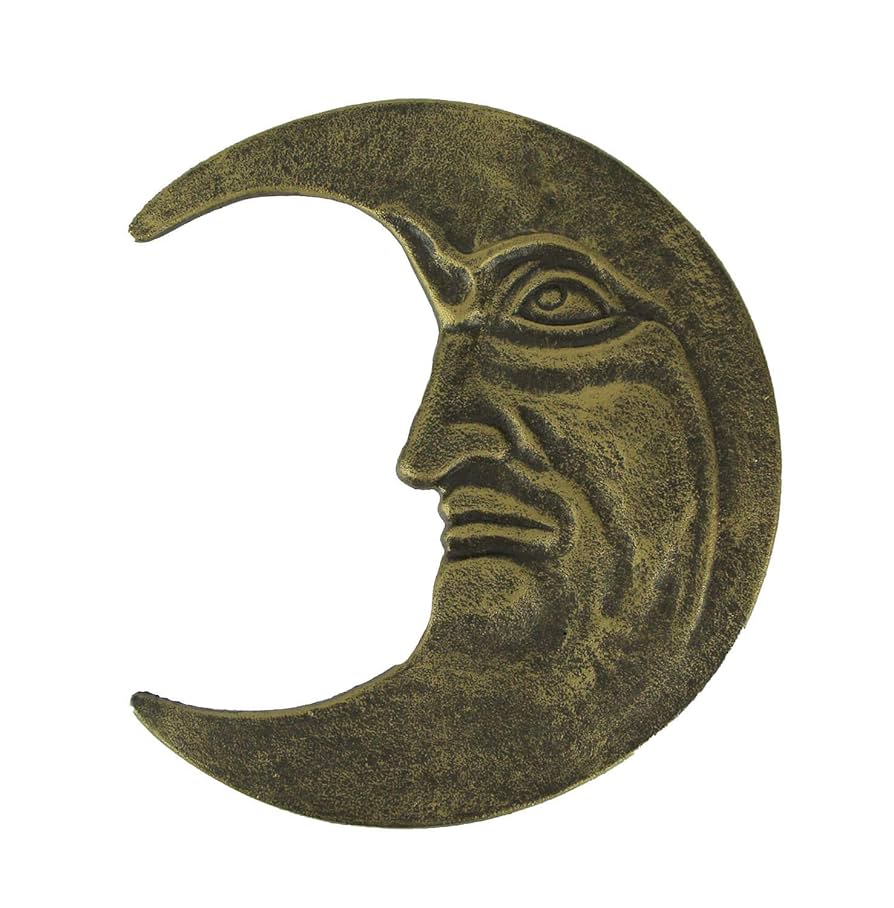 Amazon.com: Zeckos Bronze Finish Cast Iron Crescent Man in